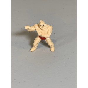 Rare Vintage Street Fighter Zangeif 1.25” Mini Rubber Figure Gumball